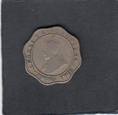 Beschrijving: 4 Annas GEORGE V  